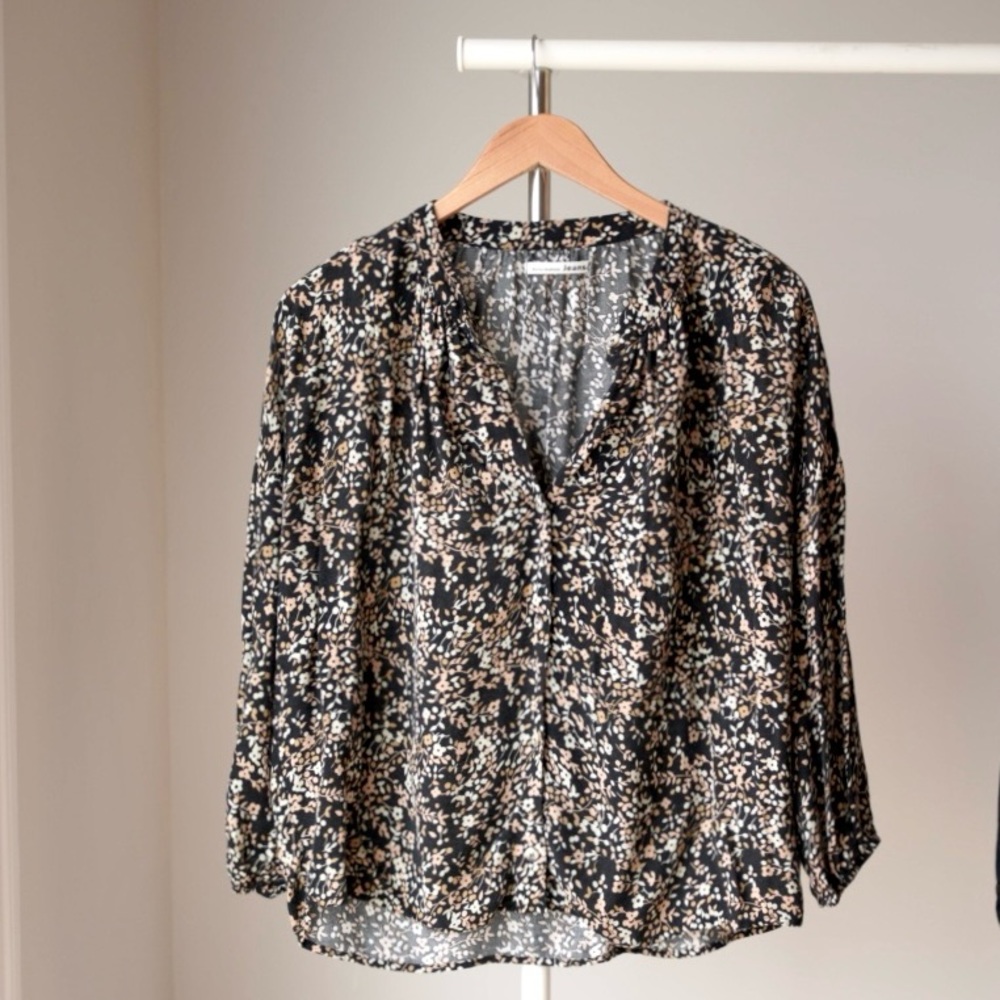 Reformation Floral Button Thru Blouse - Size Medium